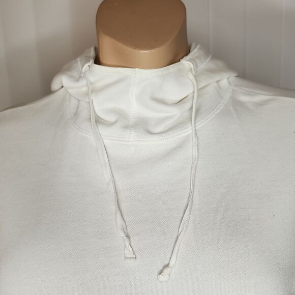 DKNY White Cozy Oversized draw string hoodie - Picture 2 of 12